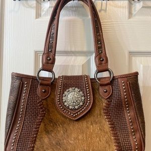 Shyanne leather cowhide purse